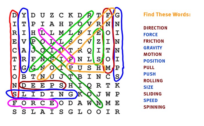 La navidad word search answer key