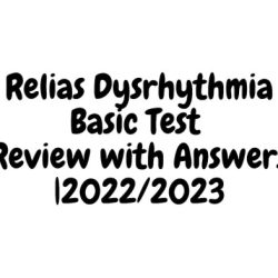 Relias basic dysrhythmia test a answers